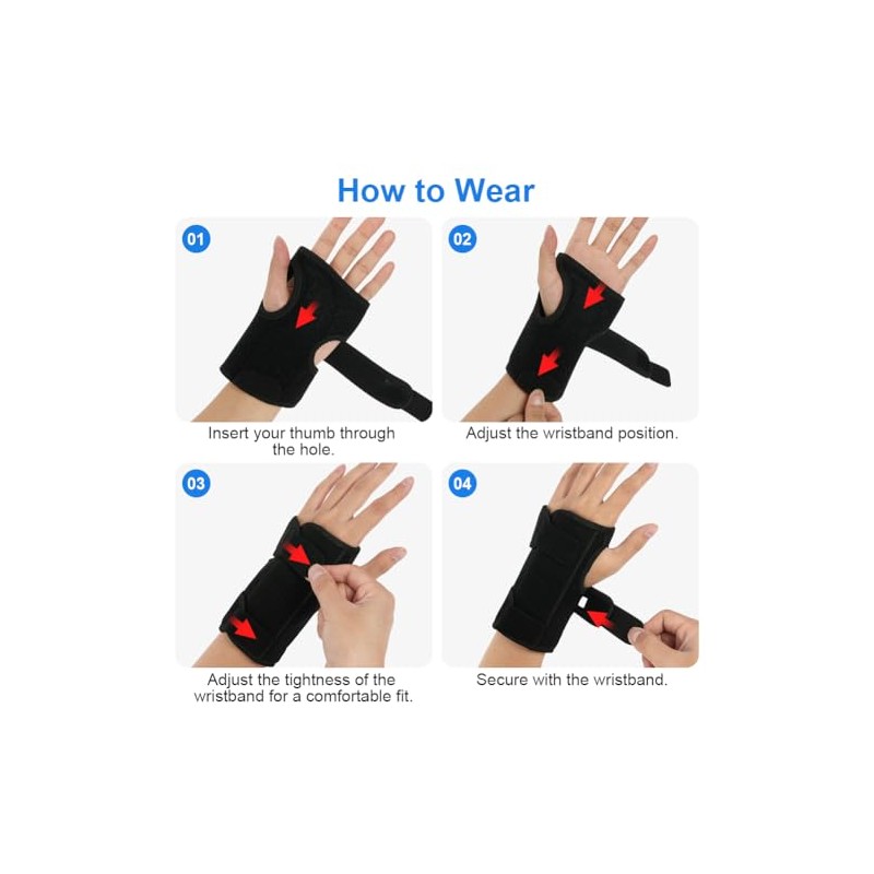 Beugo Carpal Tunnel Wrist Support Brace, Hand Support (Left Hand)