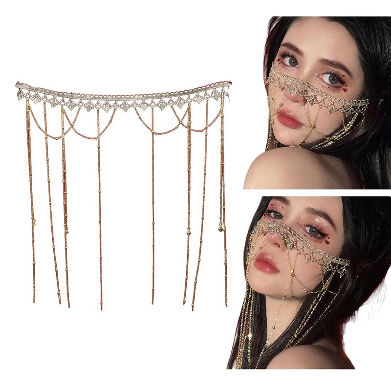 Antique Face Curtain Face Jewelry Headband Chinese Hair Accessories Fringe