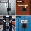 Diyife Heavy Duty Combination Padlock, Large Outdoor Padlock [One-Touch Unlocking]
