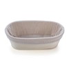 11 Inch Oblong Banneton Bread Proofing Basket and Linen Liner