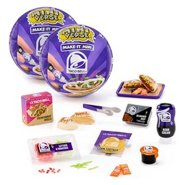 MGA's Miniverse Make It Mini Taco Bell Series 1 (2 Pack), Mini Collectibles - Blind Pack, DIY, Resin, Replica Food, Not Edible, Collectors, 8+