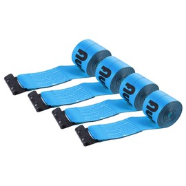 4" x30' Winch Straps with Flat Hook Flatbed Tie Downs Truck Straps 5,400 lbs Load Capacity Cargo Control for Flatbeds, Trucks, Trailers, Farms, Rescues, Tree Saver, Yellow(4 Pack)