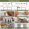 1 1/8 Inch Diameter Curtain Rods 144 to 240 Inches(12-20ft),