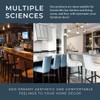SearchI Bar Stool Covers Set of 4, Stretch Washable Barstool