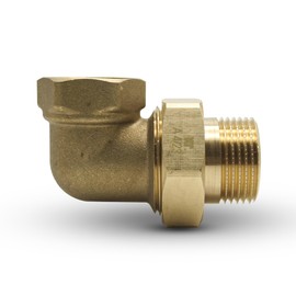 DOJA Barcelona 90 Degree Angle Fitting 3/4 Inch M-H Pack of 3 90 Degree Angle Fitting with Fitting and O-Ring Brass Angle Sealing Ring for Garden Tap Pipe