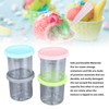 4Pcs Ice Cream Pints Containers and Lids Large Capacity Round