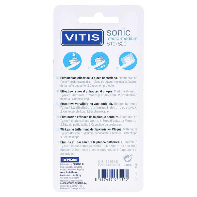 Vitis Sonic Replacement Head Office Pack of 2