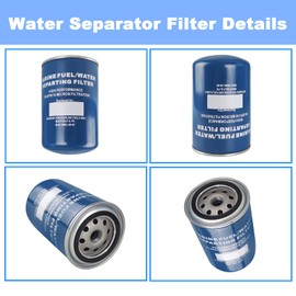 Toolyuan MAR-10MEL-00-00 Water Separator Filter 10 Micron for Sierra Marine 18-7866 Yamaha MAR-FUELF-IL-TR MAR-24563-00-00 Mallory 9-37807