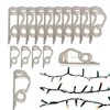 SOTL® 50 Clear Gutter Hooks for Hanging Outdoor Christmas Lights,