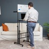 Mind Reader Standing Whiteboard Desk, Adjustable Height, Computer Desk, Laptop