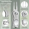 Skylety 4 Pieces Golf Divot Repair Tool with Magnetic Button