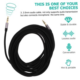 Angoily 3.5mm Auxiliary Cable Male to Male No Cracks No Noise for Speaker Headphones