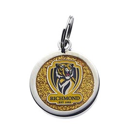 Richmond Tigers AFL Footy Pet Tag Keyring Disc