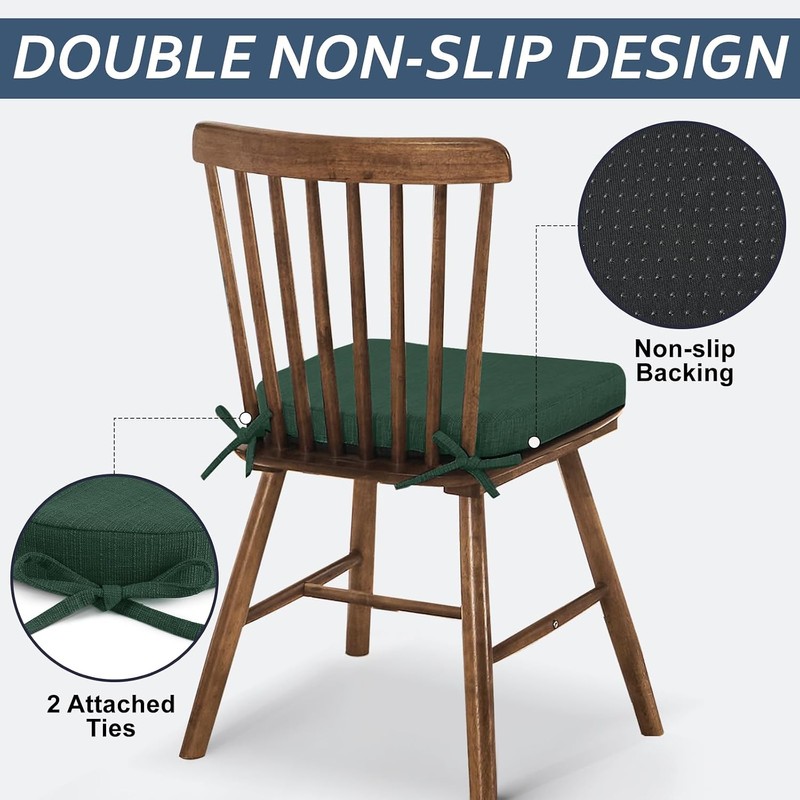Basic Beyond Chair Cushions for Dining Chairs 4 Pack, Kitchen