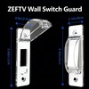 ZEFTV 2 Pack Toggle Light Switch Cover Guard Child Proof