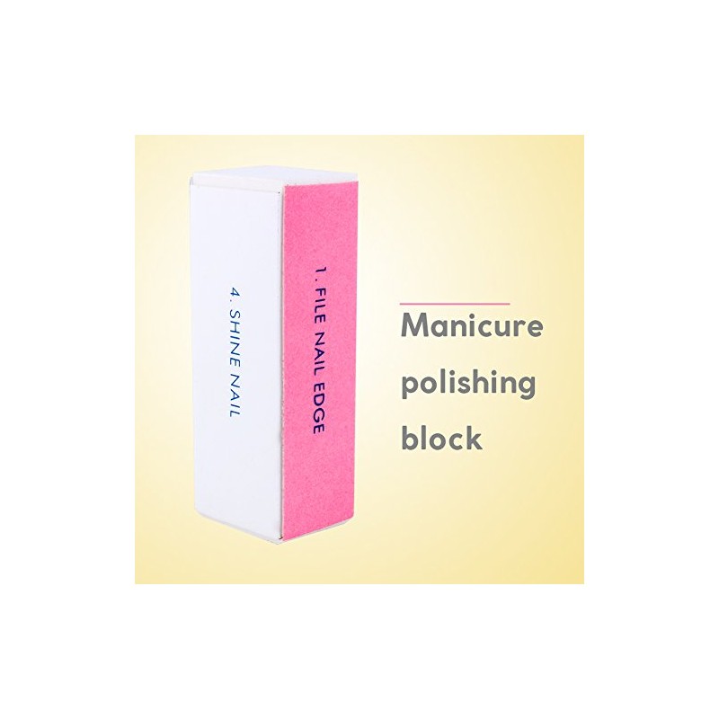 Nail Art Shiner Buffer Buffing 4 Ways Block Sand Sanding