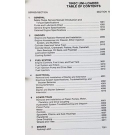 Case 1845C Uni-Loader Skidsteer Service Repair Manual Technical Shop Book Ovrhl