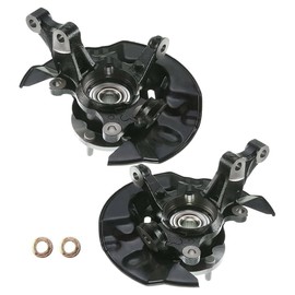 Forlevlaep 2PCS Front Steering Knuckle & Wheel Bearing Hub Assembly Fit for Toyota Corolla 2003 2004 2005 2006 2007 2008, Passenger and Driver Side Replaces 698-389 698-388