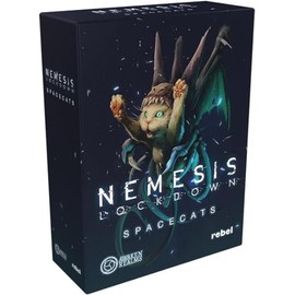 Awaken Realms Nemesis: Lockdown - Spacecats Board Game Expansion - Sci-Fi Horror Strategy Cooperative Adventure Game - Ages 14+ - 1-5 Players - 1-2 Hours Playtime
