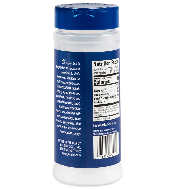 Nature's Supreme Kosher Salt 16oz (Pack of 2)