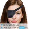 2 Pcs 3D Eye Covers for All Ages, Adjustable Black