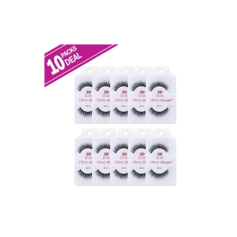 Cherry Blossom 3D Eyelashes (10 Pack of Silk 910)