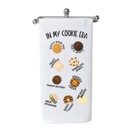 WCGXKO Scout Cookie Gift Cookie Baking Lovers Gift Cookies Lover Kitchen Towel Cookie Kitchen Gift in My Cookie Era Dish Towel (Cookie ERA Towel)