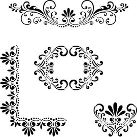 Designer Stencils Fleur de Lis Stencil Details (10 mil Plastic)