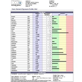 Toxic Element Exposure Hair Testing Kit (Test for 31 Heavy Metals) with prepaid Return Sample Envelope