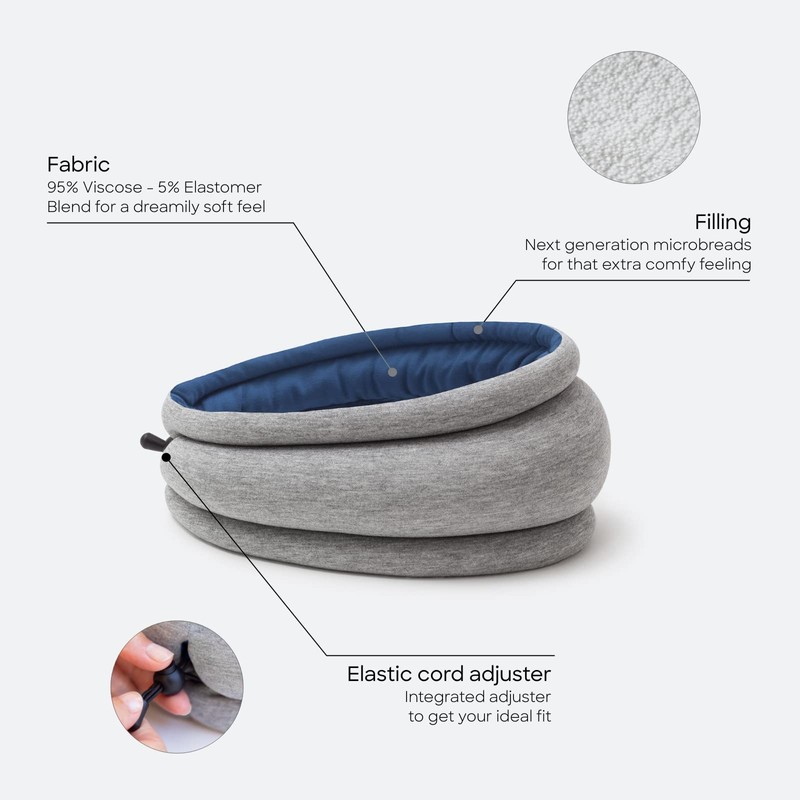 Ostrichpillow Light Commuting, Travel Pillow & Power Nap Pillow -