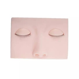 Joeyoung 연습판 화장연습 눈썹 마네킹속눈썹 눈꺼풀 반영구재료 메이크업 반영구 연장 고무판 Practice Makeup Eyebrow Mannequin Eyelashes Eyelid Semi-Permanent Material Makeup Semi-Permanent Extension Rubber Plate [Sandy skin color]