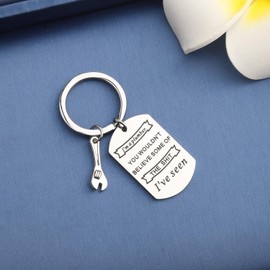 MYOSPARK I'm Plumber Keychain Wrench Keychain Plumbing Jewelry Gift For Plumber Dad Grandpa Husband Boyfriend (Plumber keychain)