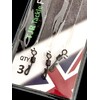 Twin Pack Fluorocarbon Leaders Quick Change Swivel Booms, 6 Booms