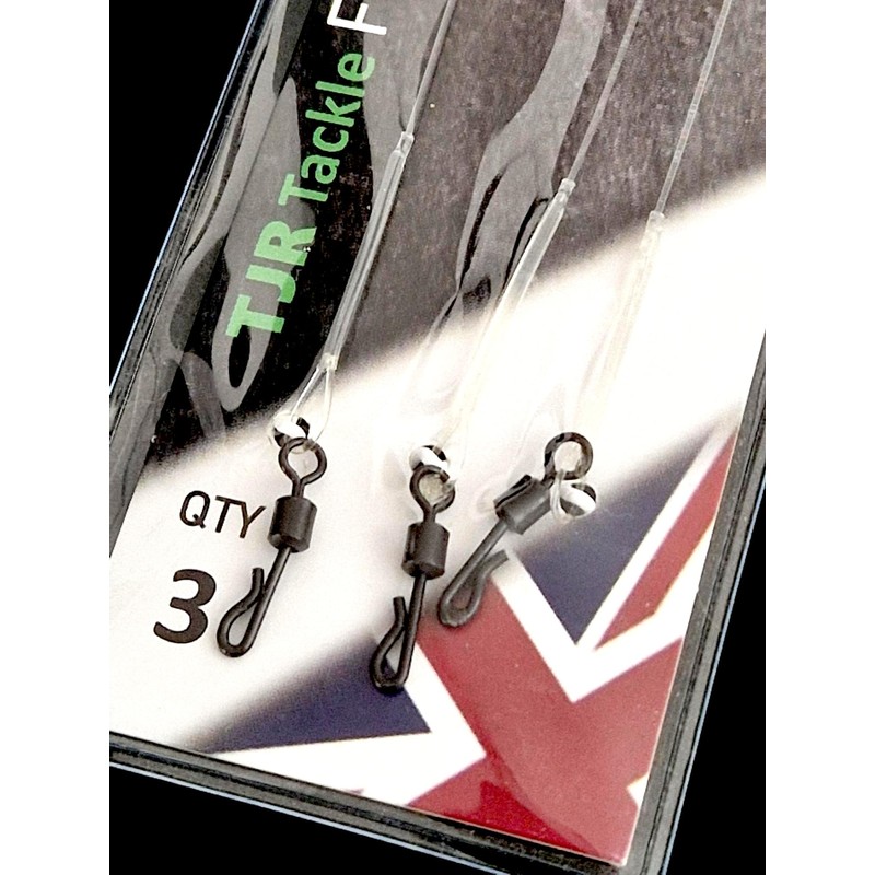 Twin Pack Fluorocarbon Leaders Quick Change Swivel Booms, 6 Booms