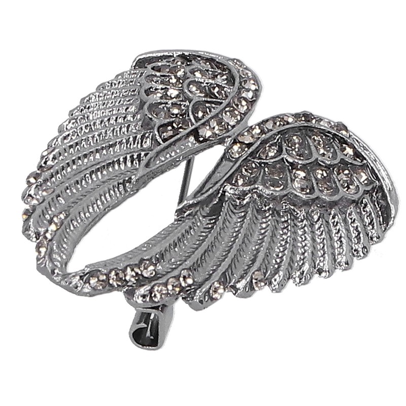 4Pcs Brooch Pin Diamond Angel Wing Pattern Cute Fashion Lapel