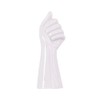 Pojedehy 9Inch Modern Art Ceramic Flower Vase Tabletop White Arm