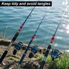 Gosknor 4pcs Lure Wrap & 30pcs Fishing Topwater Speed Clips,