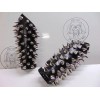 metaldevastation.com TSJUDER.. LEATHER SPIKED GAUNTLET BULLDOG SPIKES . BLACK METAL