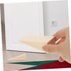 DOITOOL 6pcs Non Slip Triangle Wooden Door Stopper Wedge Wood