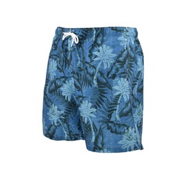 Big and Tall Quick Drying Board Shorts and Floral Swim Trunks Sizes 2X to 8X, 4X Blue Floral 5143-18