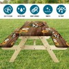 Picnic Table Cover with Bench Covers, Sunflower Wood RV Essentials