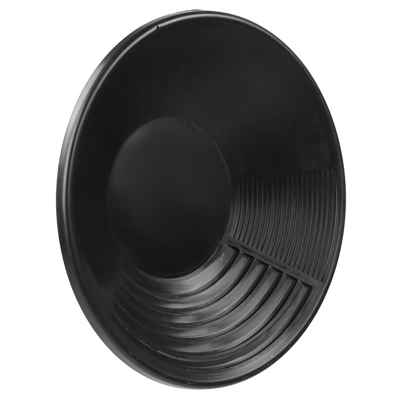 Multifuction Black Plastic Gold Mining Pan Rushing Sifting Classifying Gold