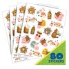 Eureka Brown Cows Chocolate Milk Scented Stickers, Pack of 80