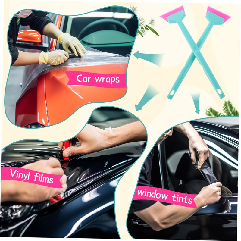 Ciieeo 2pcs Window Squeegee: Automotive Film Tools - Car Windshield