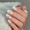 French Tip Press On Nails - Short Fake Nails with