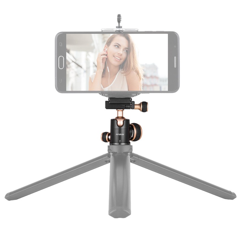 Andoer Q30 CNC Panorama Tripod Ball Head Aluminum Alloy Material