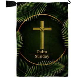 Ornament Collection Palm Sunday Burlap Garden Flag Set Mailbox Hanger Religious Faith Hope Grace Peace Dove Christian Religion Easter House Decoration Banner Small Yard Gift Double-Sided, Made in USA
