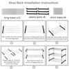 Jucaifu Stackable Small Shoe Rack, Entryway, Hallway and Closet Space