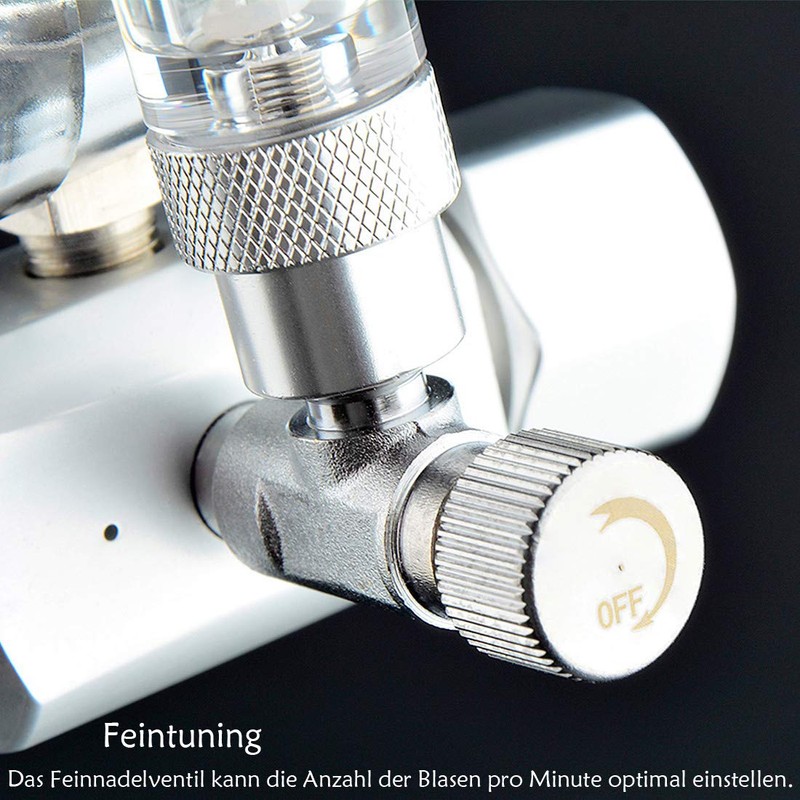 OrangeClub Pressure Regulator CO2 Variant Reusable with Fixed Solenoid Valve