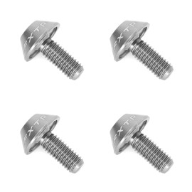 Ruimou 4pcs M5x12mm Screws Bicycle Water Bottle Holder Hex Bolts for Bicycle Water Bottle Holder (Silver)